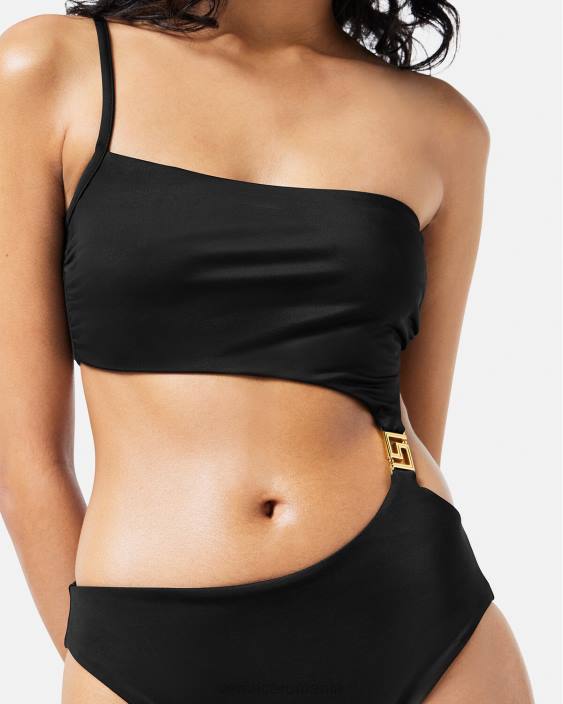 negru costum de baie greca decupat Versace femei lenjerie intimă și îmbrăcăminte de plajă 40L61181