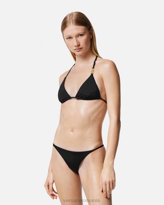 negru fund de bikini triunghi medusa \'95 Versace femei lenjerie intimă și îmbrăcăminte de plajă 40L61146