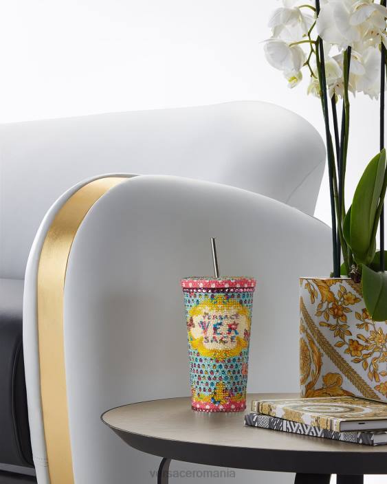 imprimare cană de călătorie cu fluturi de cristal Versace femei lenjerie intimă și îmbrăcăminte de plajă 40L61194