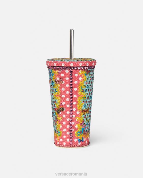 imprimare cană de călătorie cu fluturi de cristal Versace femei lenjerie intimă și îmbrăcăminte de plajă 40L61194