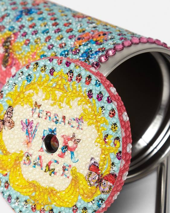 imprimare cană de călătorie cu fluturi de cristal Versace femei lenjerie intimă și îmbrăcăminte de plajă 40L61194