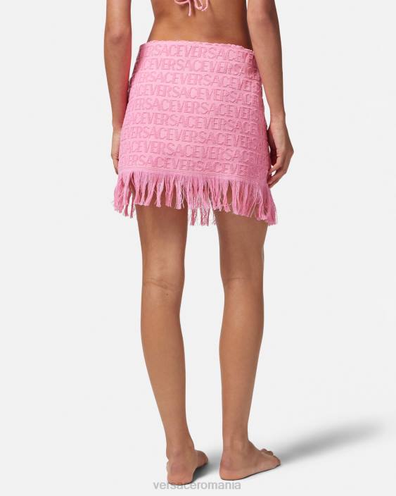 roz fustă înfășurată cu prosop Versace femei lenjerie intimă și îmbrăcăminte de plajă 40L61187