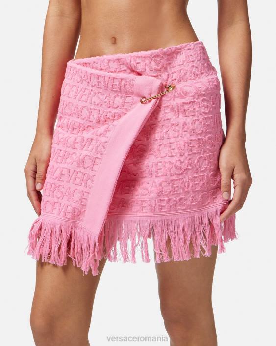 roz fustă înfășurată cu prosop Versace femei lenjerie intimă și îmbrăcăminte de plajă 40L61187