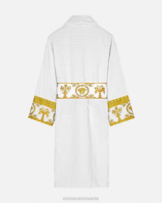 alb eu halat de baie baroc Versace femei lenjerie intimă și îmbrăcăminte de plajă 40L61088
