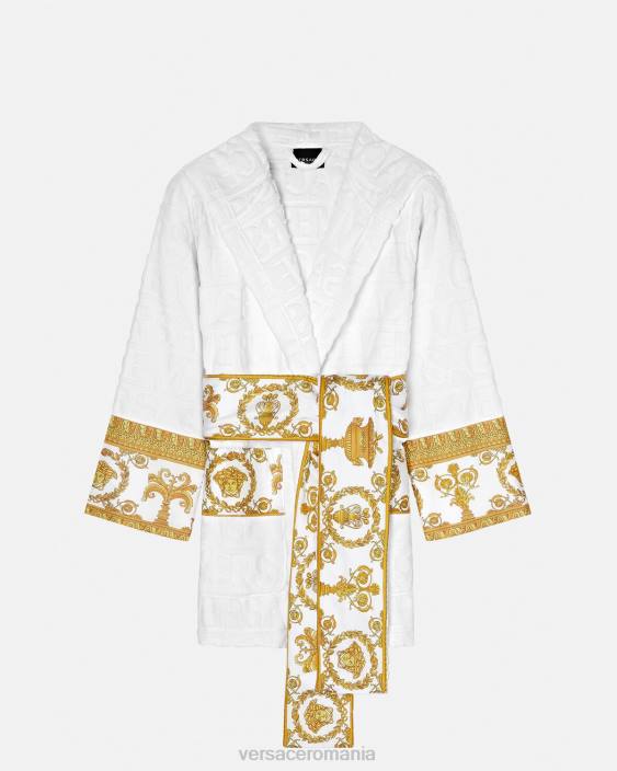 alb halat de baie scurt peste tot Versace femei lenjerie intimă și îmbrăcăminte de plajă 40L61087