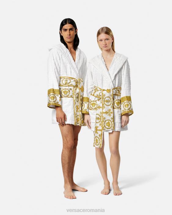 alb halat de baie scurt peste tot Versace femei lenjerie intimă și îmbrăcăminte de plajă 40L61087