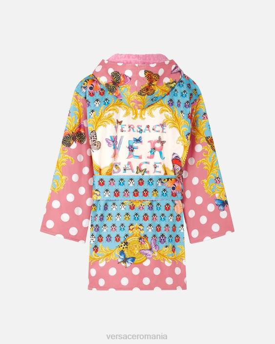 imprimare fluturi halat de baie scurt Versace femei lenjerie intimă și îmbrăcăminte de plajă 40L61080