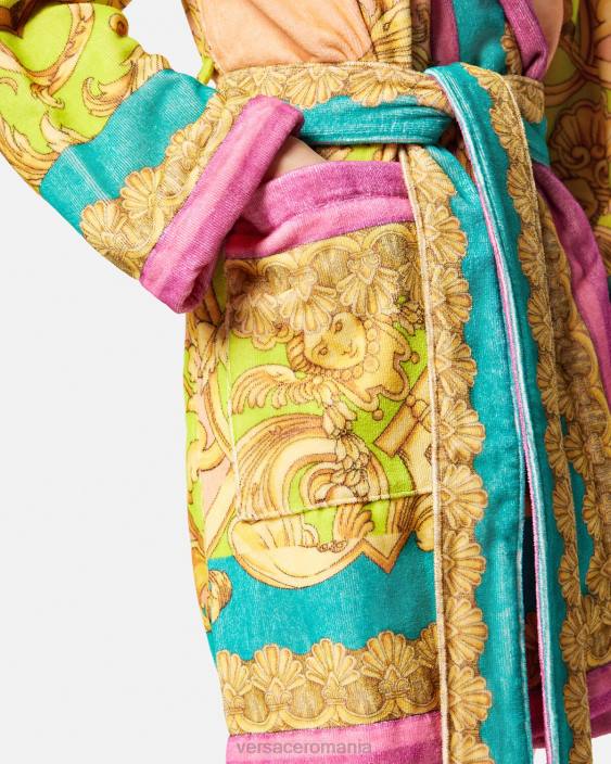 imprimare halat de baie al zeiței Barocco Versace femei lenjerie intimă și îmbrăcăminte de plajă 40L61097