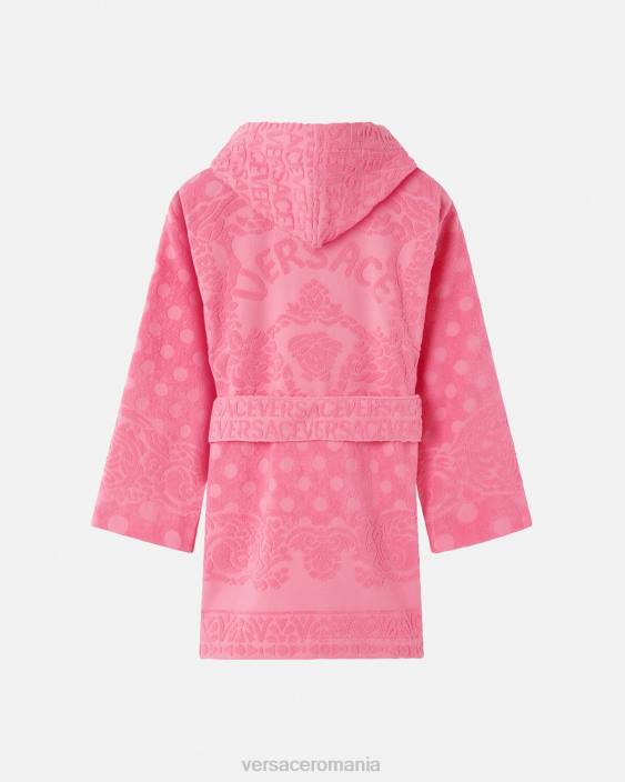 roz halat de baie scurt baroc scoici Versace femei lenjerie intimă și îmbrăcăminte de plajă 40L61081