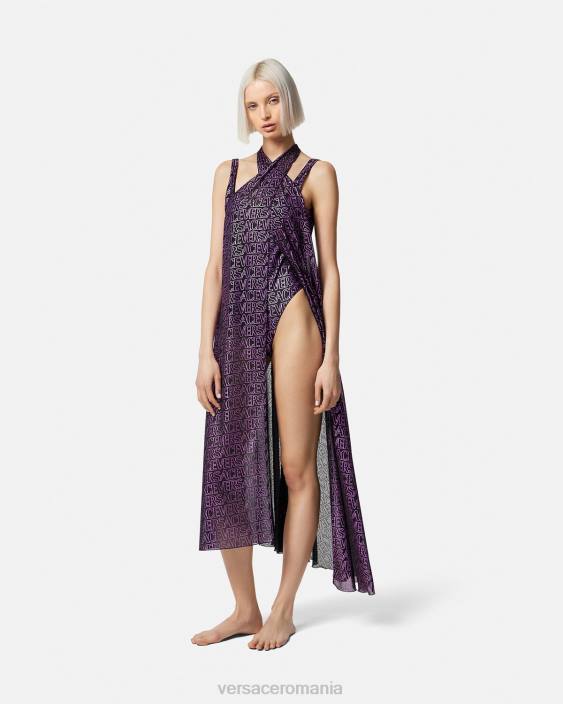 fucsia și imprimeu acoperire peste tot pe plajă Versace femei lenjerie intimă și îmbrăcăminte de plajă 40L61215