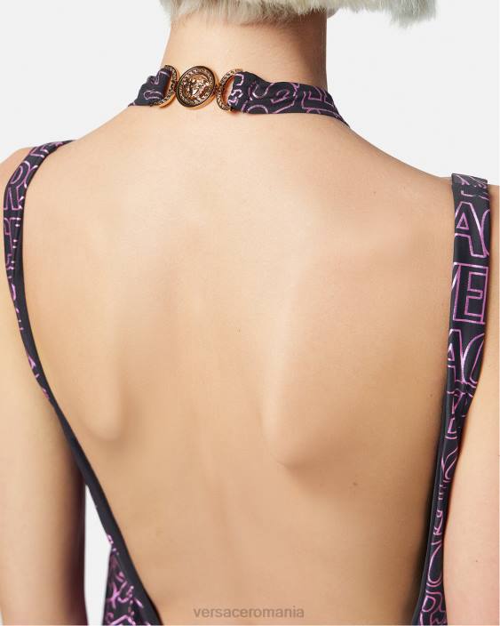 fucsia și imprimeu acoperire peste tot pe plajă Versace femei lenjerie intimă și îmbrăcăminte de plajă 40L61215