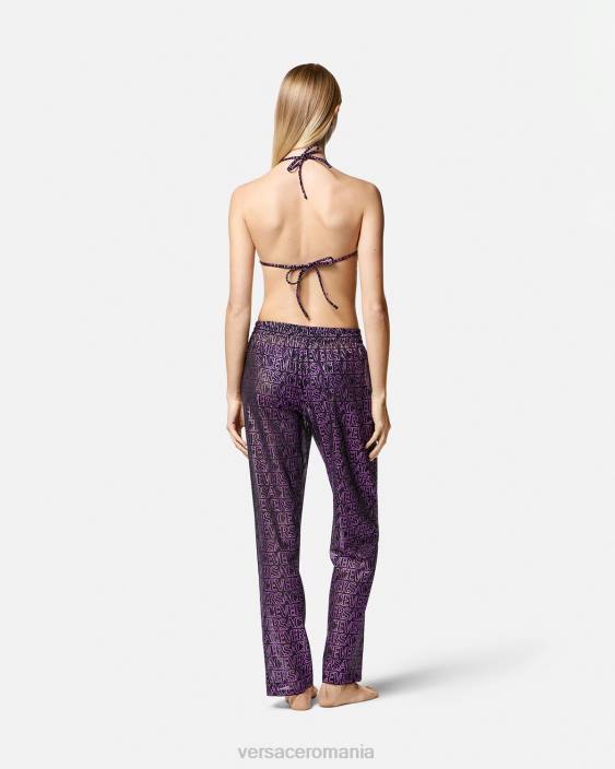 fucsia și imprimeu pantaloni pareo peste tot Versace femei lenjerie intimă și îmbrăcăminte de plajă 40L61214