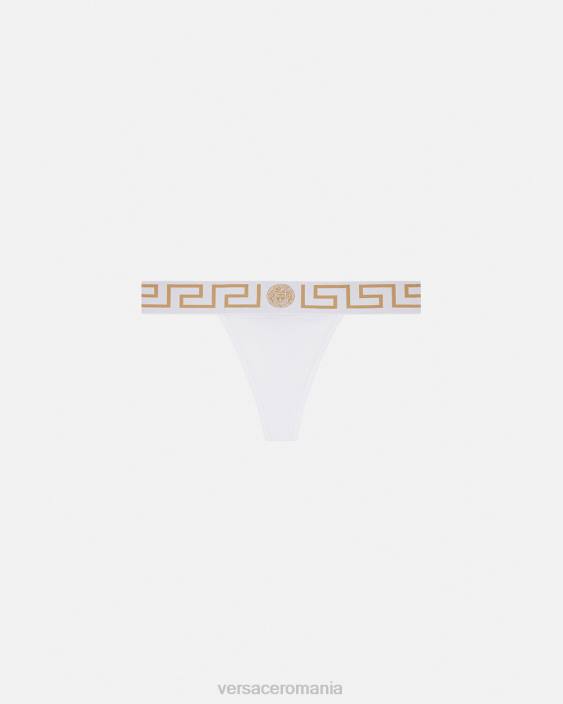 alb greca border tanga Versace femei lenjerie intimă și îmbrăcăminte de plajă 40L61049