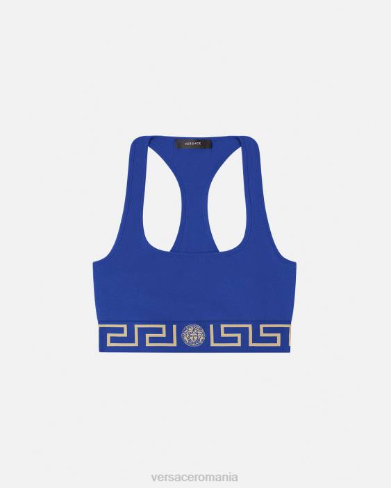albastru sutien sport greca border Versace femei lenjerie intimă și îmbrăcăminte de plajă 40L61040