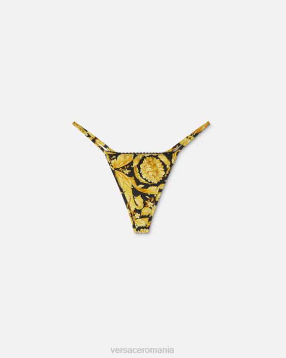 imprimare tanga din matase cu imprimeu barocco Versace femei lenjerie intimă și îmbrăcăminte de plajă 40L61071