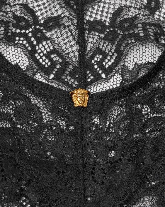 negru body din dantela barocco Versace femei lenjerie intimă și îmbrăcăminte de plajă 40L61069