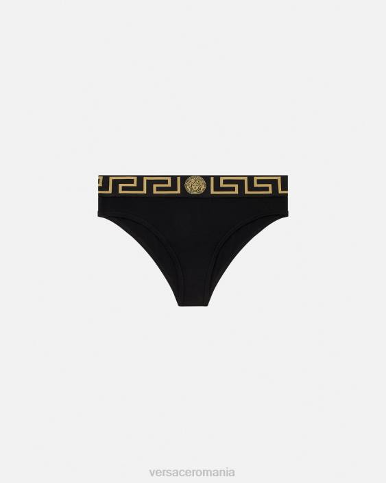 negru slip de frontieră greca Versace femei lenjerie intimă și îmbrăcăminte de plajă 40L61060