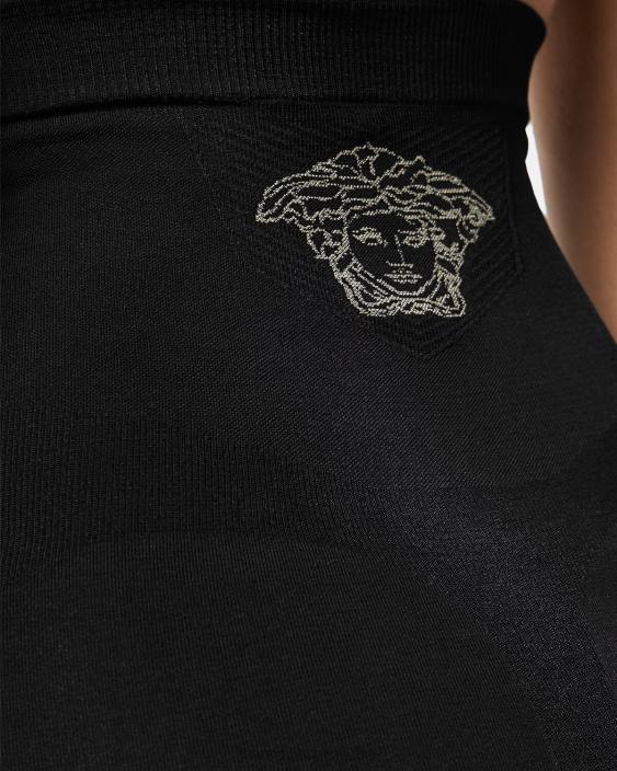 negru slip model medusa cu talie înaltă Versace femei lenjerie intimă și îmbrăcăminte de plajă 40L61063