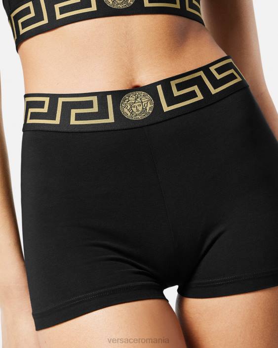 negru trunchiuri de bordura greca Versace femei lenjerie intimă și îmbrăcăminte de plajă 40L61048