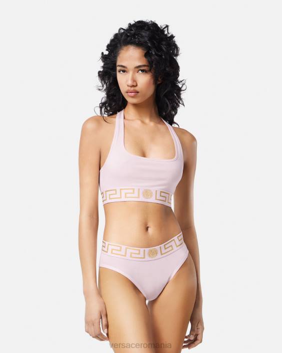 roz deschis slip de frontieră greca Versace femei lenjerie intimă și îmbrăcăminte de plajă 40L61059