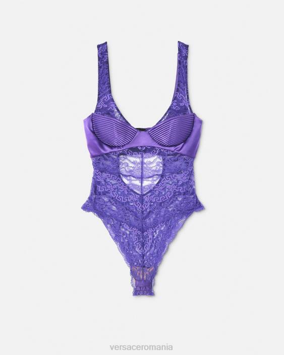 violet body din dantela Versace femei lenjerie intimă și îmbrăcăminte de plajă 40L61078