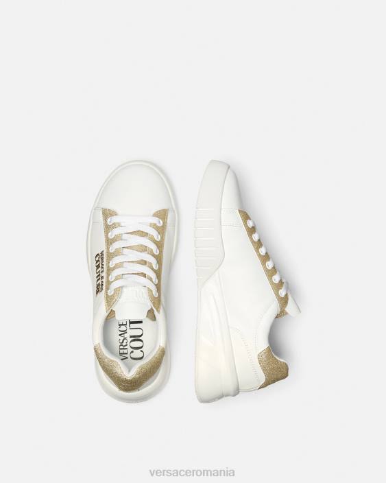 auriu și alb adidași din oraș Versace femei pantof 40L62311