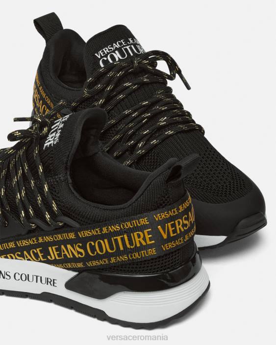 negru si auriu adidași dinamici Versace femei pantof 40L62256