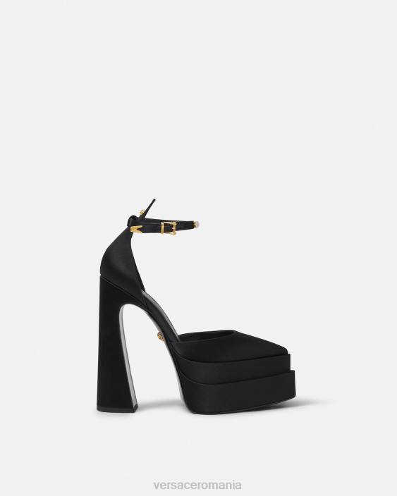 negru pompe aevitas cu platformă ascuțită Versace femei pantof 40L6421