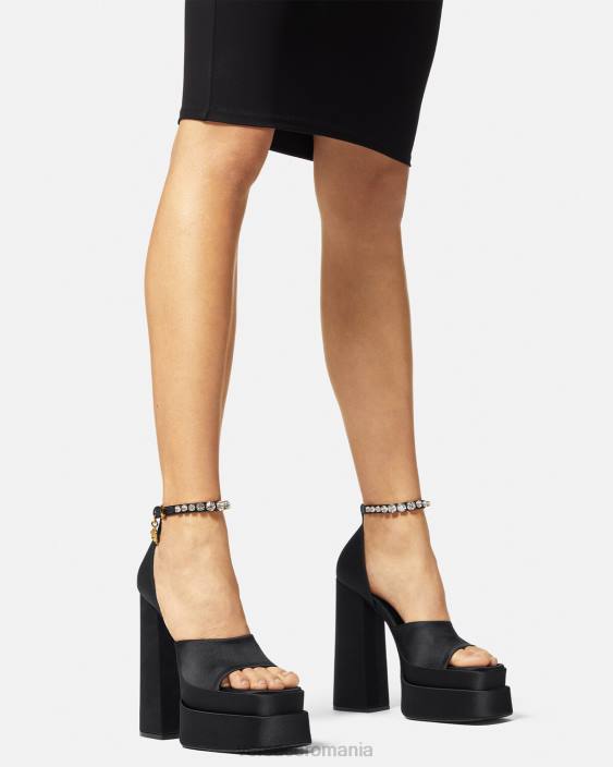 negru sandale cu platformă medusa aevitas Versace femei pantof 40L6424