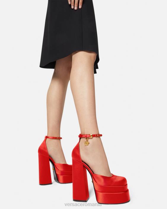 roșu pompe cu platformă medusa aevitas Versace femei pantof 40L6412