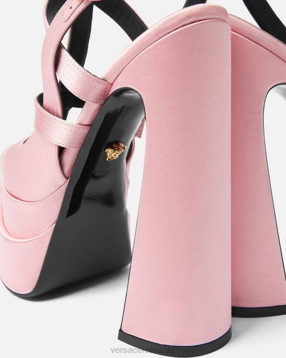 roz pompe cu platformă cu cușcă ascuțită aevitas Versace femei pantof 40L6405