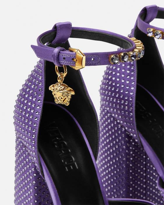 violet sandale cu platformă medusa aevitas Versace femei pantof 40L6426