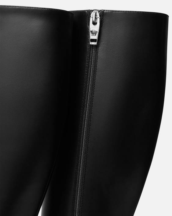 negru cizme cu platformă tempest până la genunchi Versace femei pantof 40L6478