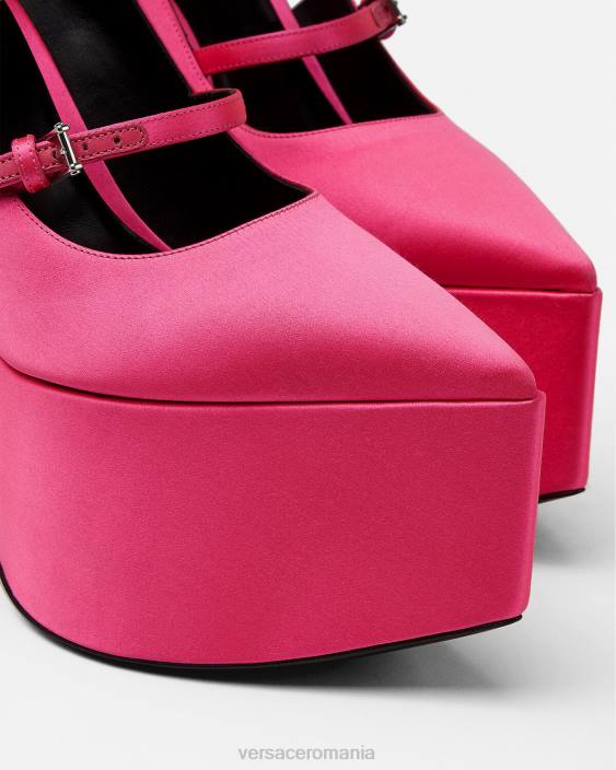 fucsie pompe cu platformă tempest satin Versace femei pantof 40L6495