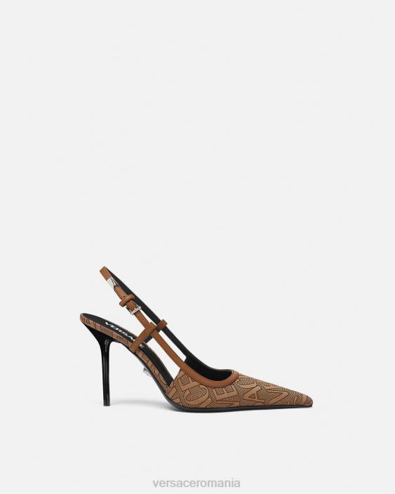 maro pompe cu sling-back peste tot Versace femei pantof 40L6481