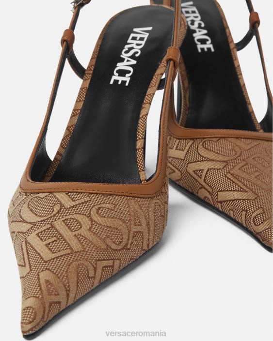 maro pompe cu sling-back peste tot Versace femei pantof 40L6481