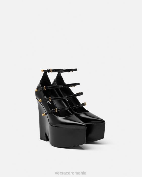 negru pompe cu platformă tempest Versace femei pantof 40L6493