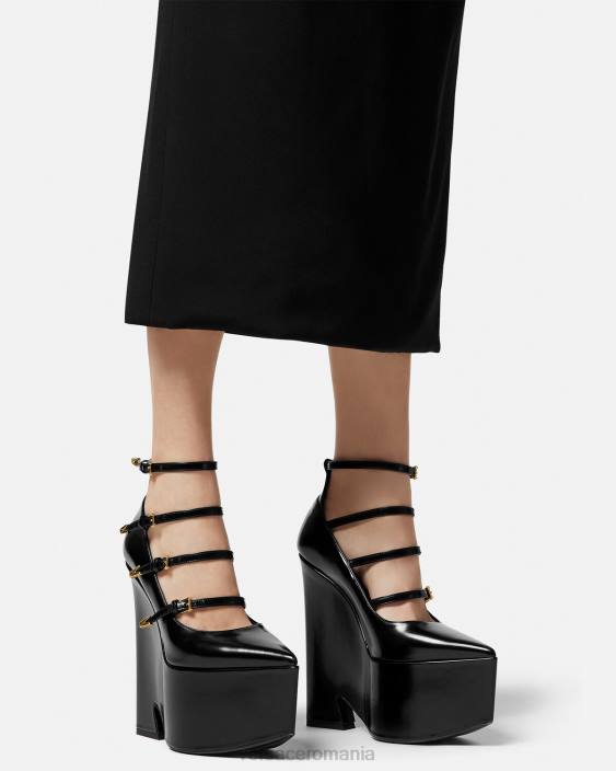 negru pompe cu platformă tempest Versace femei pantof 40L6493
