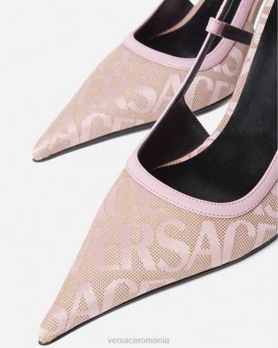 roz pompe cu sling-back peste tot Versace femei pantof 40L6482