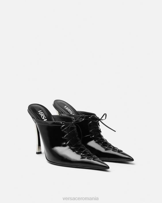 negru catâri cu vârf Versace femei pantof 40L6391