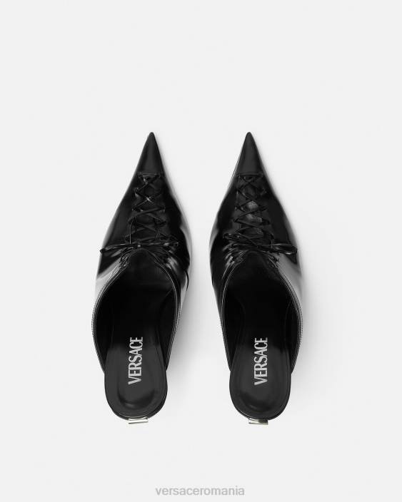 negru catâri cu vârf Versace femei pantof 40L6391