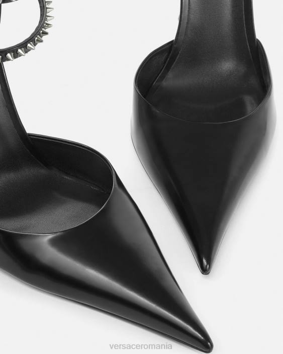 negru pompe cu vârf cu vârf Versace femei pantof 40L6402
