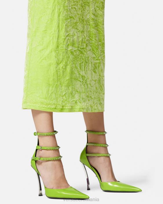 verde pompe cu vârf cu vârf Versace femei pantof 40L6401