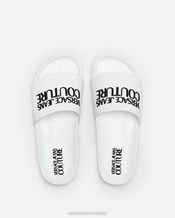 alb diapozitive de cauciuc cu logo Versace femei pantof 40L62312