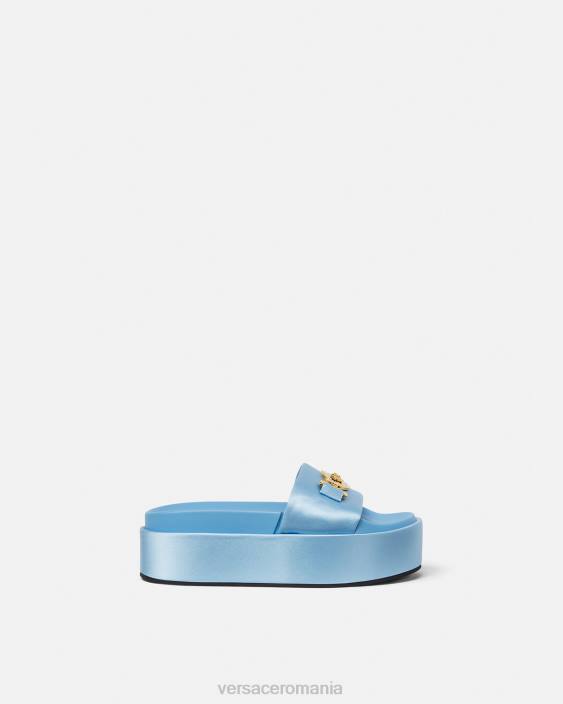 albastru deschis sandale cu platformă medusa '95 Versace femei pantof 40L6456