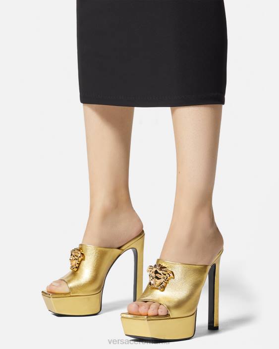 aur la medusa platform mules Versace femei pantof 40L6466