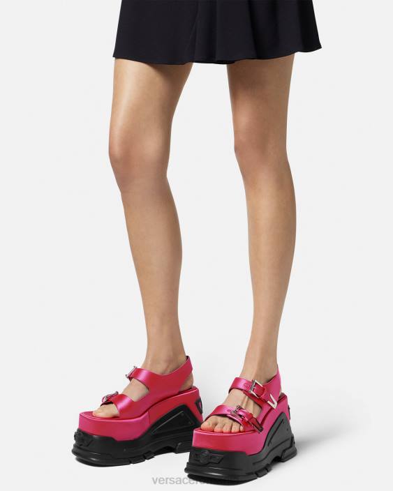 fucsie sandale cu platforma medusa Anthem Versace femei pantof 40L6460