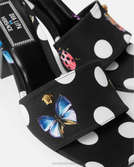 imprimare fluturi catâri pânză Versace femei pantof 40L6432