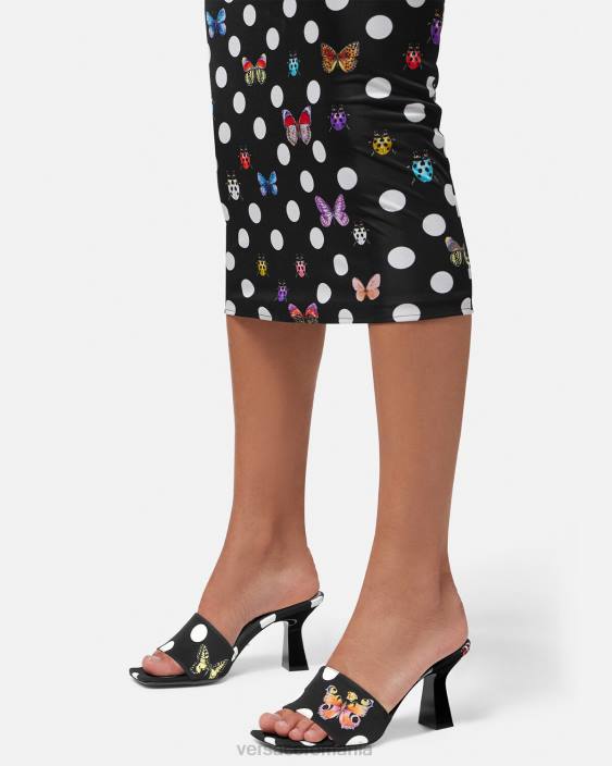 imprimare fluturi catâri pânză Versace femei pantof 40L6432