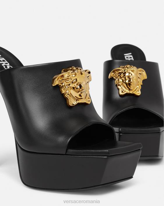 negru la medusa platform mules Versace femei pantof 40L6448